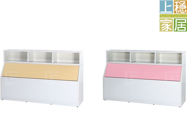 #收納床頭箱#三櫃床頭箱