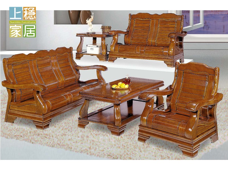 #實木椅組 #實木茶几 #柚木色